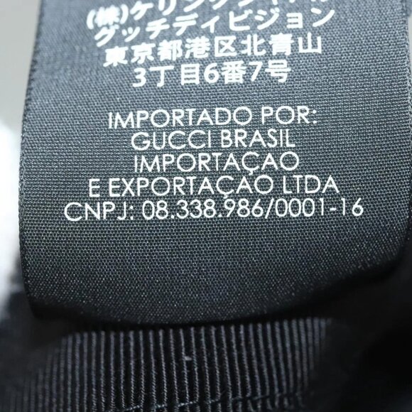 GUCCI Web Sherry Line Cap Canvas L Black Red Green Auth - Picture 15 of 16